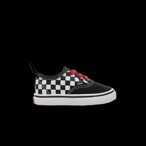 Vans Authentic Elastic Lace Toddler 'Checkerboard - Black'