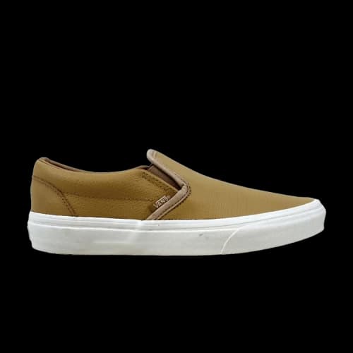 Vans Classic Slip On Embossed Leather Tan