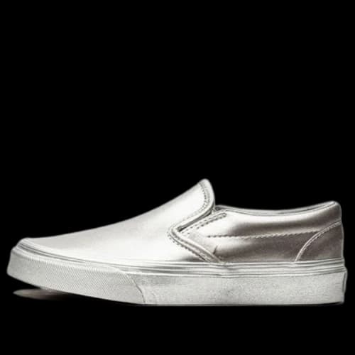 Vans Unisex Slip-On Sneakers Silver
