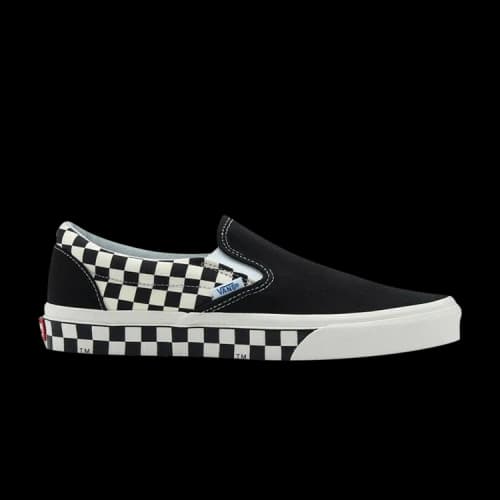 Vans Classic Slip-On 'Sidewall Check - Black'