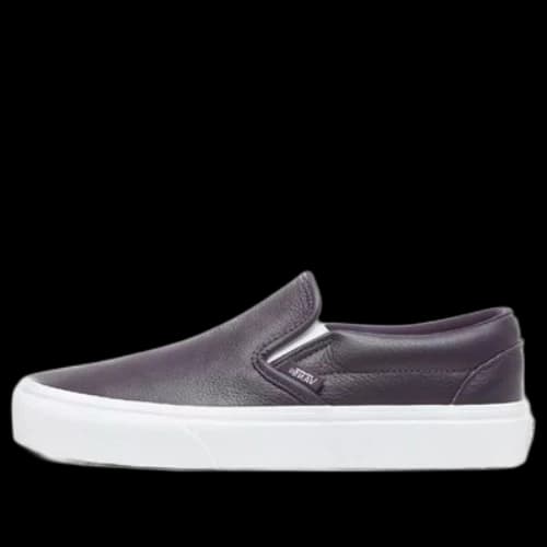 Vans Leather Classic Slip-On 'Black White'