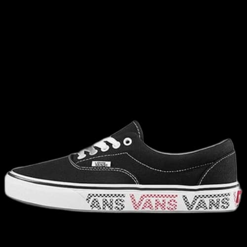Vans The Era Checker Logo Black