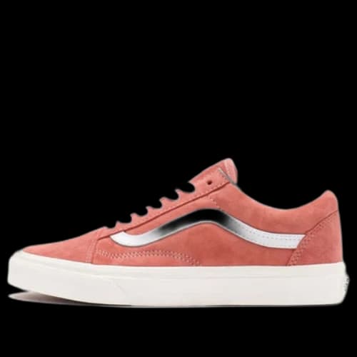 Vans Unisex Pig Suede Old Skool Sneakers Red