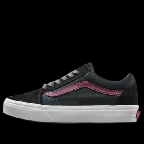 Vans Jersey Lace Old Skool Shoes Black/Red