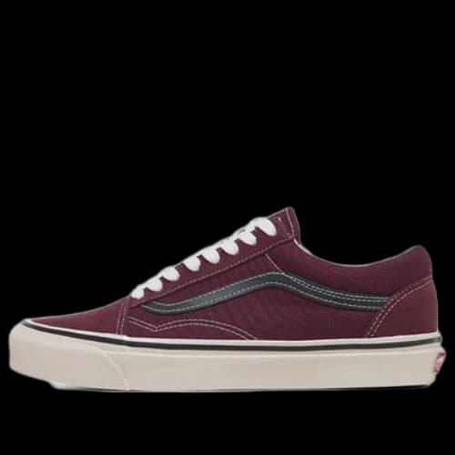 Vans Old Skool Wear-resistant Non-Slip Retro Low Tops Casual Skateboarding Shoes Deep Red