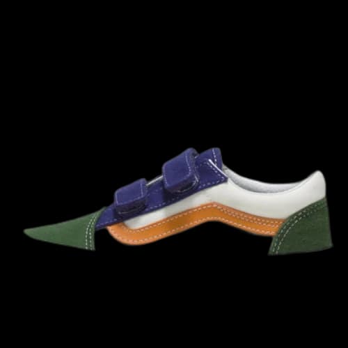 (PS) Vans Twill Block Old Skool Hook and Loop 'Multicolor'