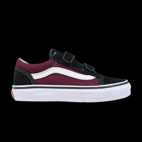 Vans Old Skool Velcro Kids 'Black Burgundy'