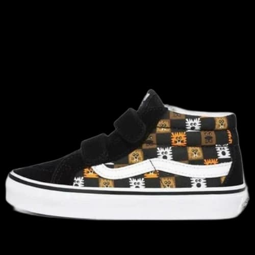 Vans Animal Checkerboard SK8-Mid Reissue V Kids Black/White