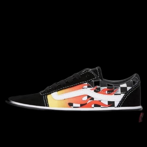 Vans Ward Low Tops Casual Skateboarding Shoes Big Boys Black