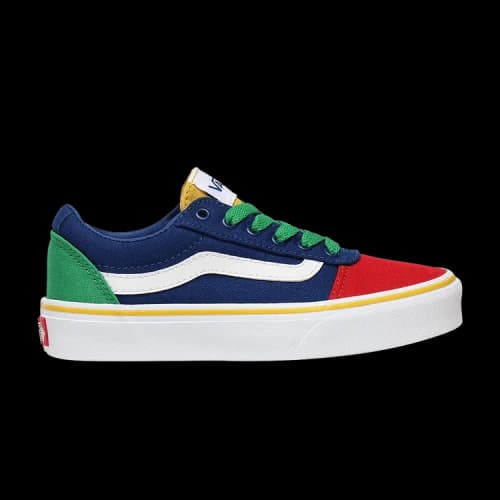 Vans Old Skool K Shoes Red/Blue/Green