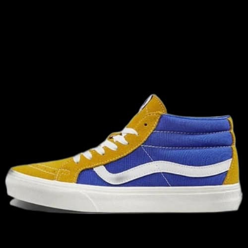 Vans SK8-Mid Yellow Blue Splicing Unisex 'Yellow Blue'