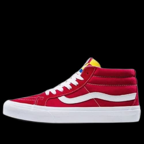 Vans SK8-Mid Mid-Top Skate Shoes Red Unisex