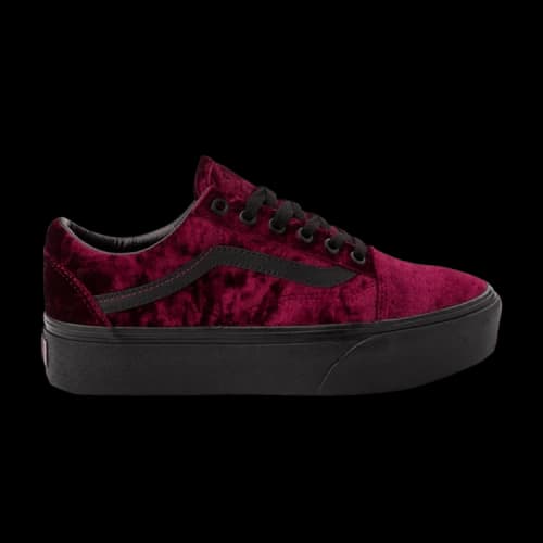 Vans Old Skool Platform 'Crushed Velvet - Burnt Russet'