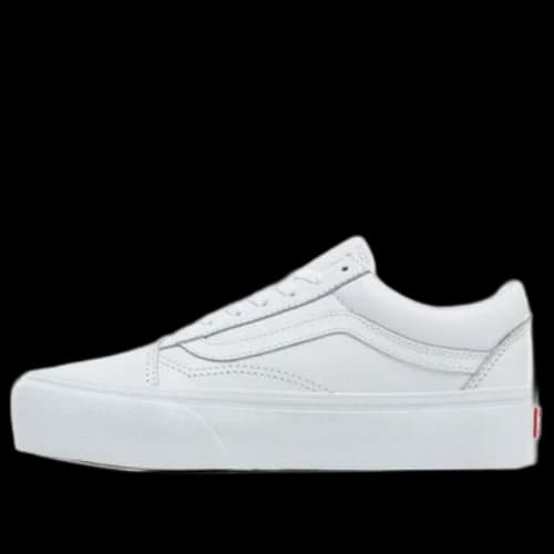 Vans LEATHER OLD SKOOL PLATFORM White