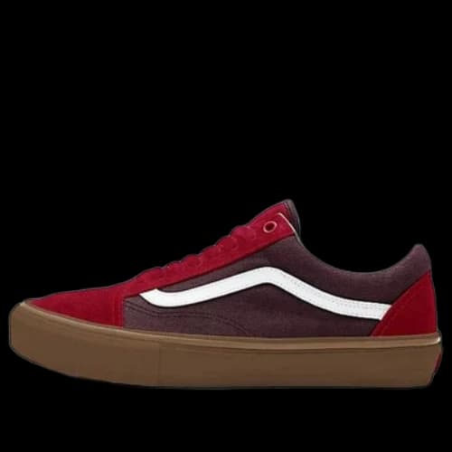 Vans Customs Gum Old Skool Dark Red