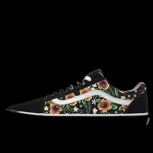 Vans Customs Garden Floral Old Skool Shoes Black