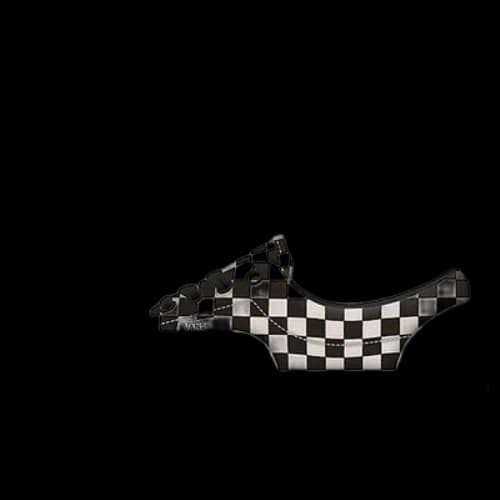 Vans Customs Checkerboard Era Plaid Black/White Redwhite