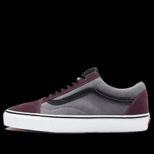 Vans Customs Color Block Old Skool 'Grey Red'