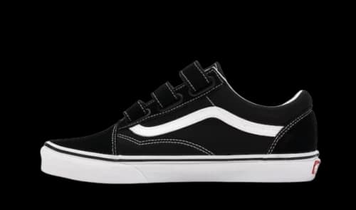 Vans Old Skool Velcro Black White