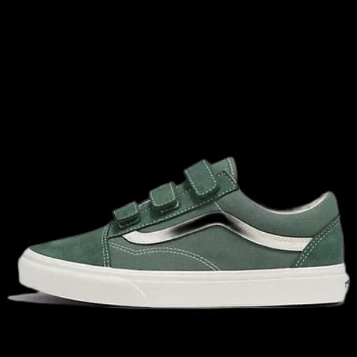 Vans Old Skool V Suede Canvas 'Green White'