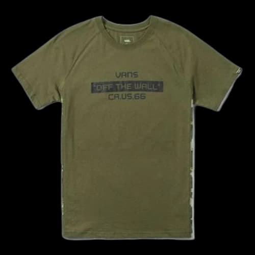 Vans Alphabet Printing Casual Short Sleeve Green