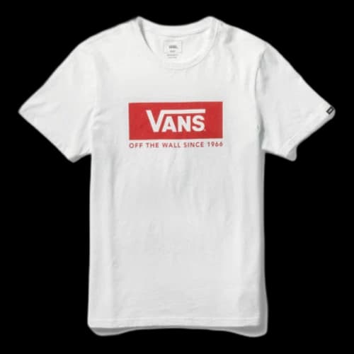 Vans Logo Printing Casual Short Sleeve White