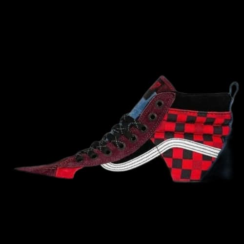 Vans SK8-Hi 46 Mte DX Black/Red Checkboard