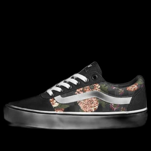 Vans Ward Checkered Floral 'Black Grey'