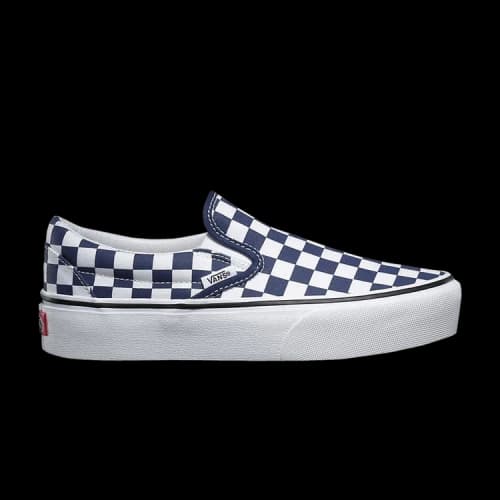Vans Classic Slip-On Platform 'Checkerboard - Medieval Blue'