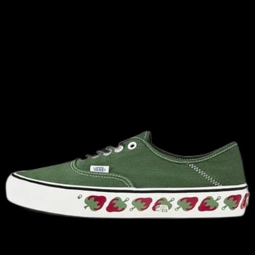 Vans Authentic Low Tops Non-Slip Lightweight Skateboarding Shoes Unisex Green
