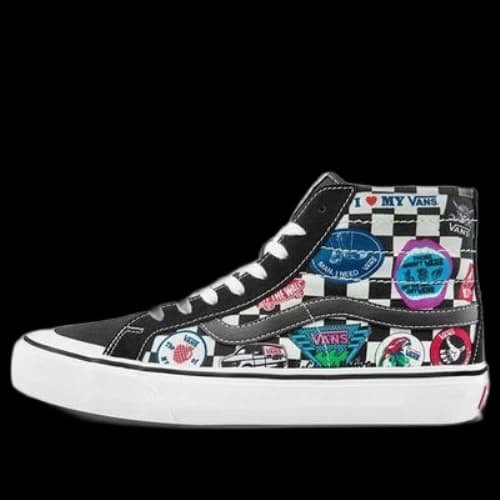 Vans SK8-HI Print Black Unisex
