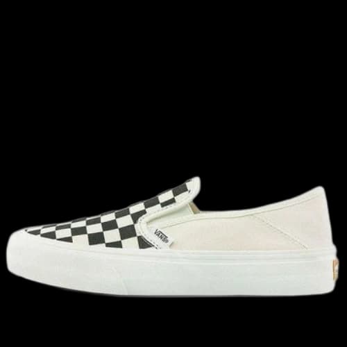 Vans Slip-On Grid Breathable Non-Slip One Pedal Low Top Canvas Skate Shoes Unisex Black White