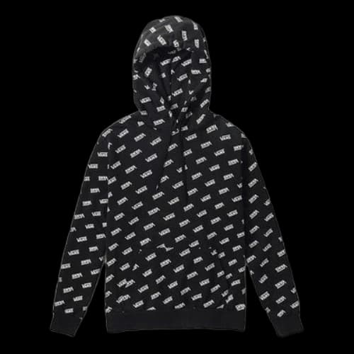 Vans logo Alphabet Printing Fleece Lined Couple Style Black