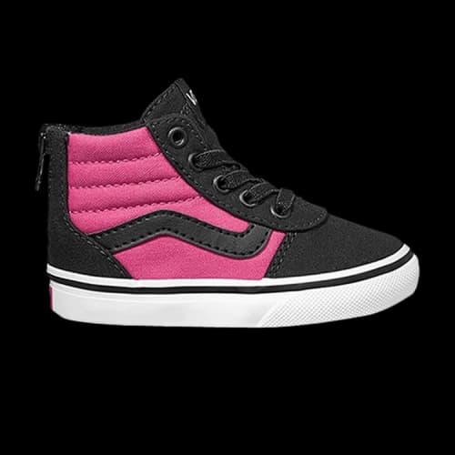 Vans Ward High Zip Z Toddler 'Black Magenta'
