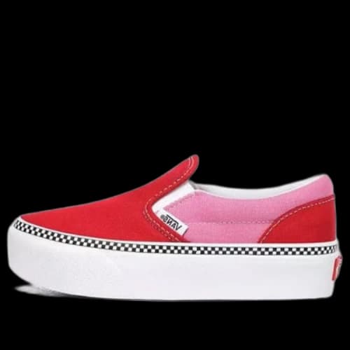 Vans 2-Tone Classic Slip-on Platform Kids Red