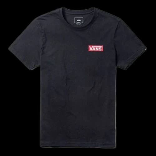 Vans Back Large Logo Printing Short Sleeve Black