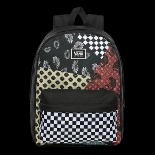 Vans Realm Classic Floral Patchwork Backpack 'Black Multi'