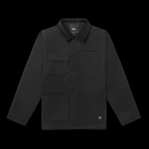 Vans Solid Color Multiple Pockets Cargo Jacket Black