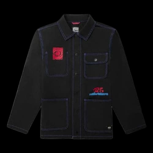 Vans Funny Pattern Multiple Pockets Jacket Black