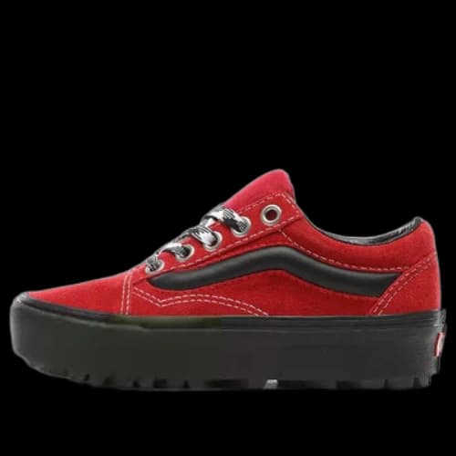 Vans 90s Retro Old Skool Lug Platform Black/Red