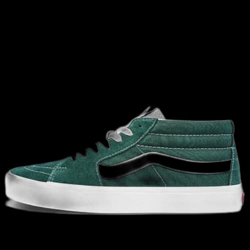 Vans Sk8-Mid Classic Mid-Top Casual Skate Shoes Unisex Green