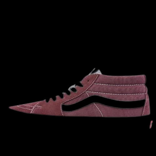 Vans Sk8-Mid Mid-Top Retro Skate Shoes Unisex Dark Purple