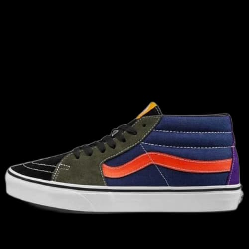 Vans MIX MATCH SK8MID 'Black Red Blue'