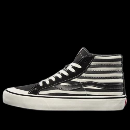 Vans SK8-Hi Stripe High Top Shoes/Sneakers Unisex Black White