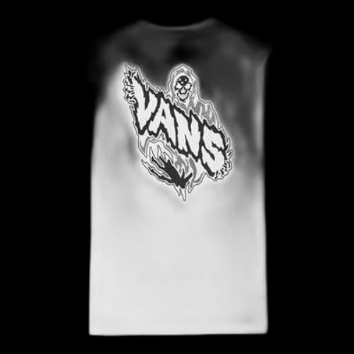 Vans Pattern Casual Sports Short Sleeve White