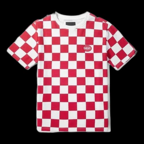 Vans Classical Checkerboard Short Sleeve TEE White/Red