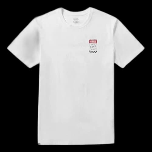 Vans Skateboard Grid Alphabet Printing Short Sleeve White (Women's)