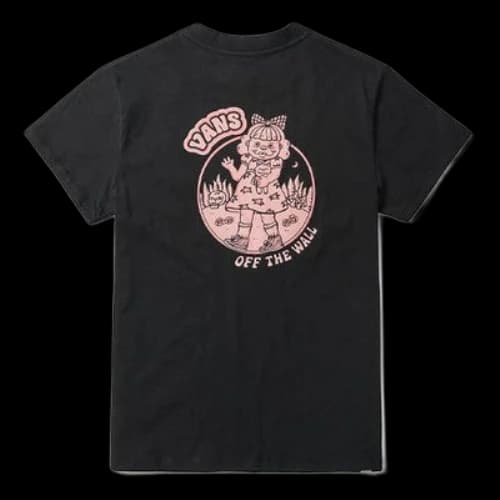 Vans Funny Pattern Printing Short Sleeve Black (Women's)