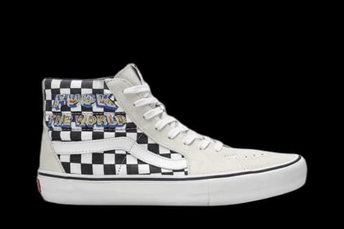 Vans Supreme x Sk8 Hi 'Fuck The World - White'
