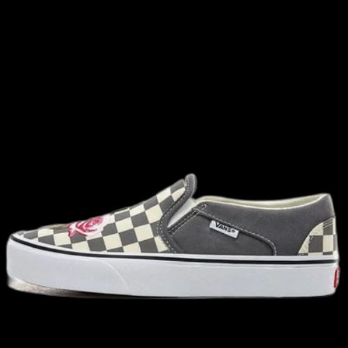 Vans slip-on Skate shoes Checkered Rose 'Grey White' (Women's)
